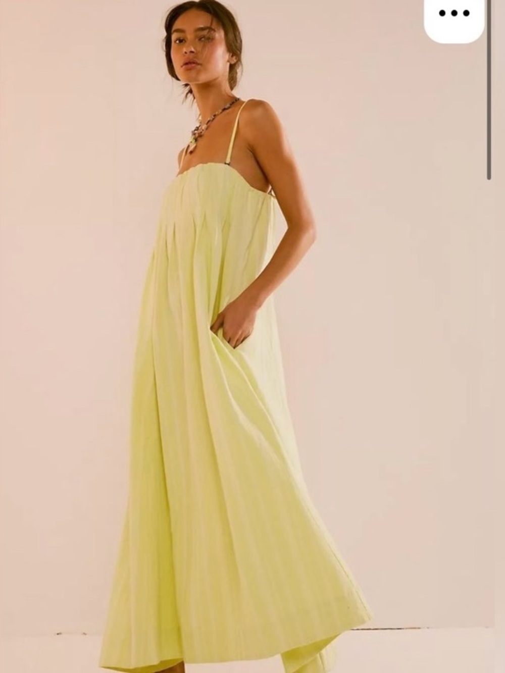Free People All For Sun Summer Citrus maxi dress size S-M